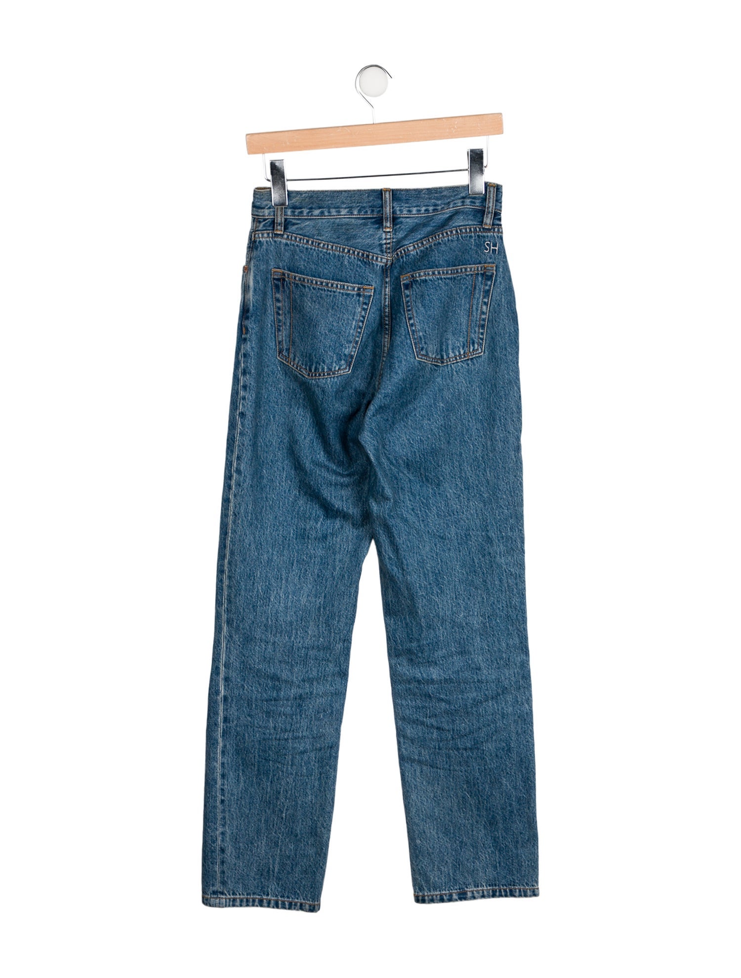 Still Here High-Rise Straight Leg Jeans